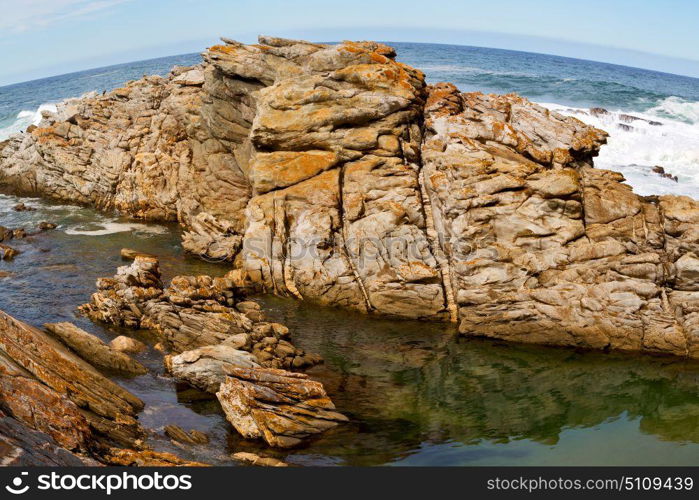 blur in south africa sky ocean tsitsikamma reserve nature and rocks