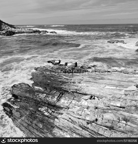 blur in south africa sky ocean tsitsikamma reserve nature and rocks