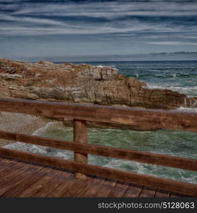 blur in south africa sky ocean tsitsikamma reserve nature and rocks