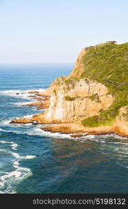 blur in south africa sky ocean tsitsikamma reserve nature and rocks