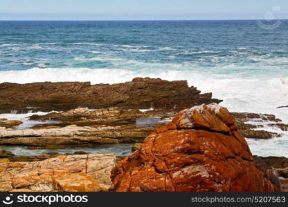 blur in south africa sky ocean tsitsikamma reserve nature and rocks