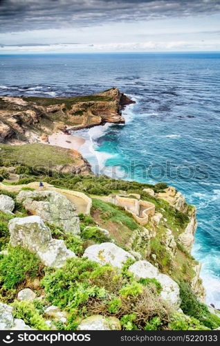 blur in south africa sky ocean tsitsikamma reserve nature and rocks