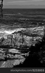 blur in south africa sky ocean tsitsikamma reserve nature and rocks