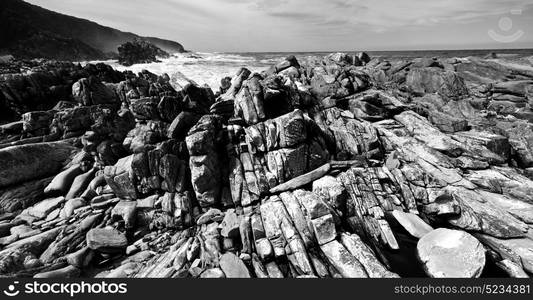 blur in south africa sky ocean tsitsikamma reserve nature and rocks