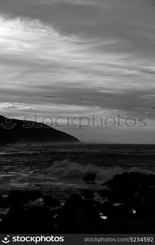 blur in south africa sky ocean tsitsikamma reserve nature and rocks