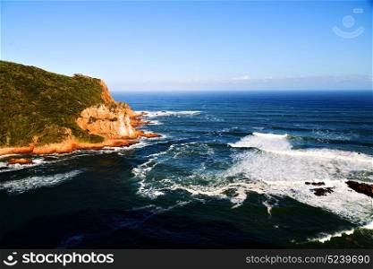 blur in south africa sky ocean tsitsikamma reserve nature and rocks