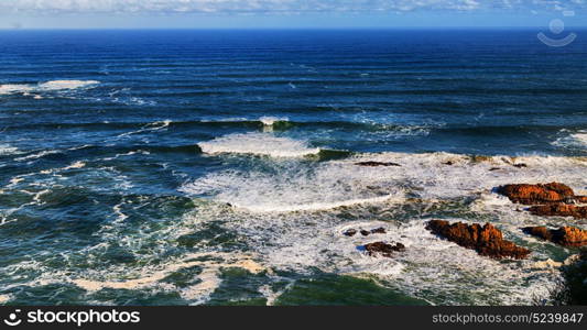 blur in south africa sky ocean tsitsikamma reserve nature and rocks