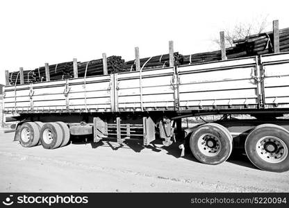 blur in south africa truck full of forest wood dirt and dust