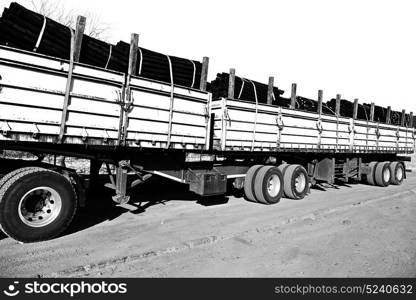 blur in south africa truck full of forest wood dirt and dust