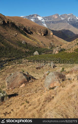 blur in south africa valley of desolation dirty road rock tree and sky