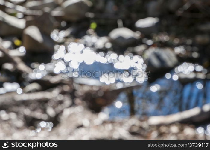 blur of a river with a very nice bokeh