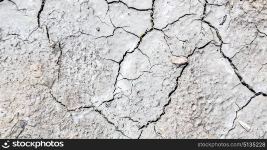 blur old desert and the abstract cracked sand texture in oman rub al khali