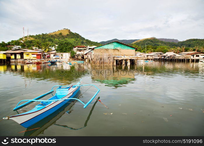 blur philippines house in the slum for poor people concept of poverty and degradations