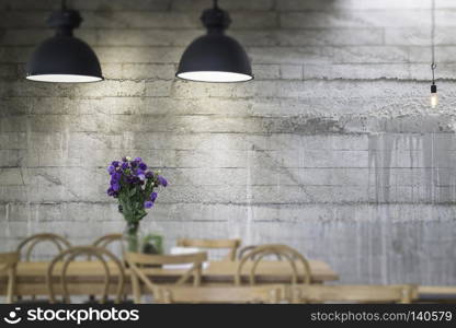 Blur restaurant cafe interior design furniture, stock photo