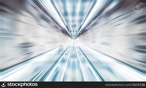 Blur zoom abstract background wallpaper, vanishing point diminishing perspective. Information technology, internet connection, or financial business concept