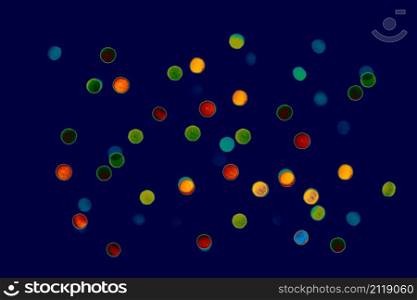Blurred and glowing lights. Christmas texture of lights. Festive background