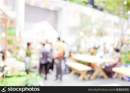 Blurred background : Blur co-working space, casual style, teamwork meeting concept, business, education concept