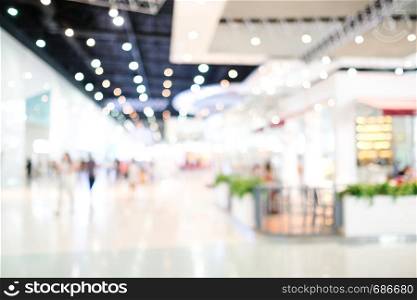 Blurred background, Blur store with people and bokeh light, business background