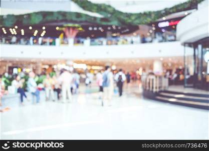 Blurred background, Blur store with people and bokeh light, business background
