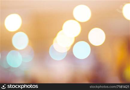 Blurred background : Colorful store blur background with bokeh.