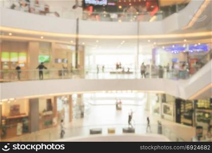 Blurred background department store