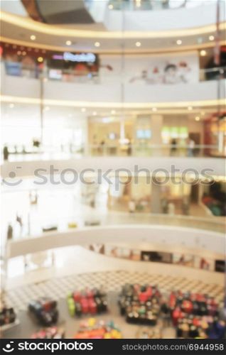Blurred background department store
