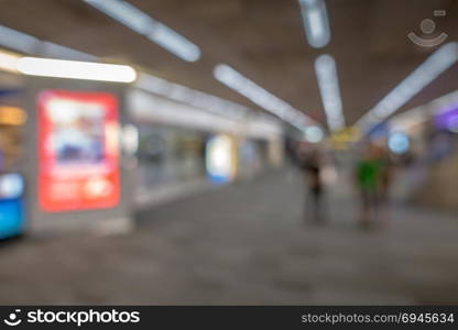 Blurred background of Traveler at airport terminal