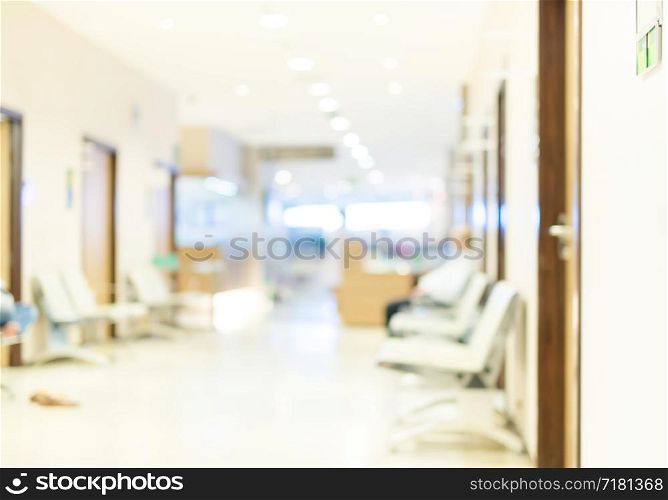 Blurred background : Patient waiting for see doctor,abstract background.