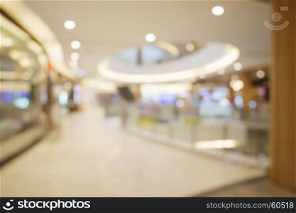 Blurred background shopping mall