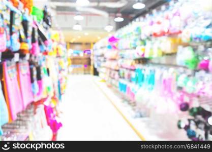 Blurred background supermarket