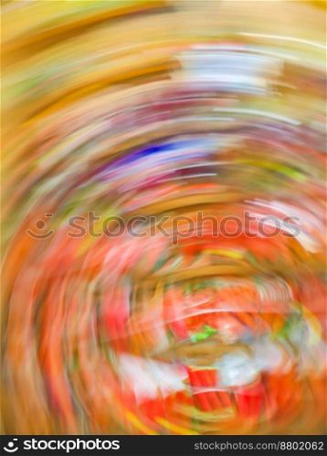 Blurred backplate background of seeds packing in store.. Flower and vegetable seeds packets in market bokeh blurred background