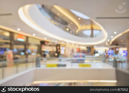 Blurred beautiful shopping mall background