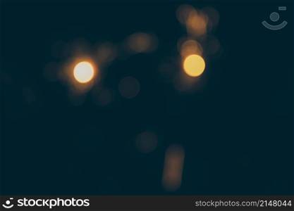 blurred bokeh lights black background