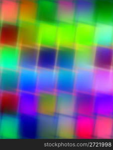 blurred bright squares