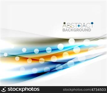 Blurred color waves, lines. abstract background template. Blurred color waves, lines. abstract background with copyspace
