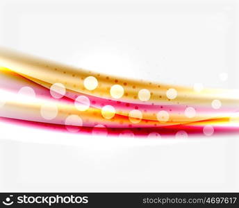 Blurred color waves, lines. abstract background with copyspace