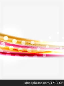 Blurred color waves, lines. abstract background with copyspace