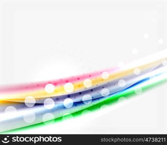 Blurred color waves, lines. abstract background with copyspace