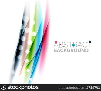 Blurred color waves, lines. abstract background with copyspace