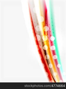 Blurred color waves, lines. abstract background with copyspace