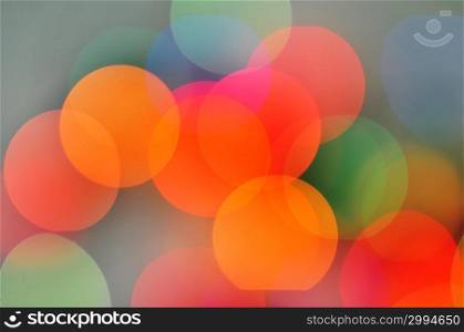 Blurred colourful lights at the background