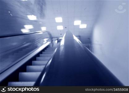 blurred escalator abstract transportation background