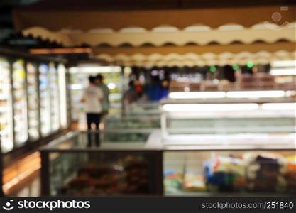 blurred image of market background