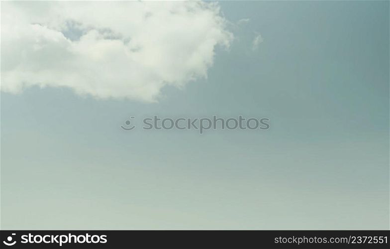 Blurred image of sea and blue sky background with clouds. Blurred nature back, idea banner for holiday or weekend