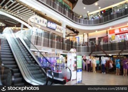 blurred image of shopping mall background