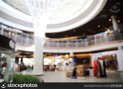 blurred image of shopping mall background