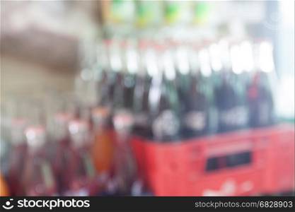 blurred image of soda bottle for background usage