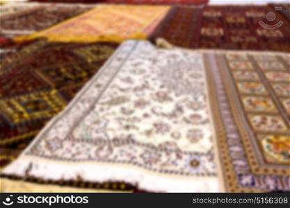 blurred in iran antique carpet textile handmade beautiful arabic ornament