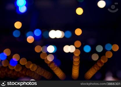 blurred lights as abstract background
