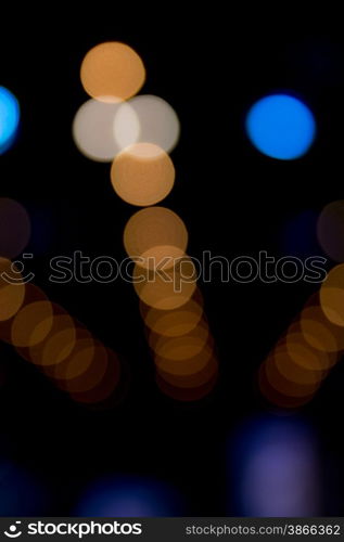 blurred lights as abstract background